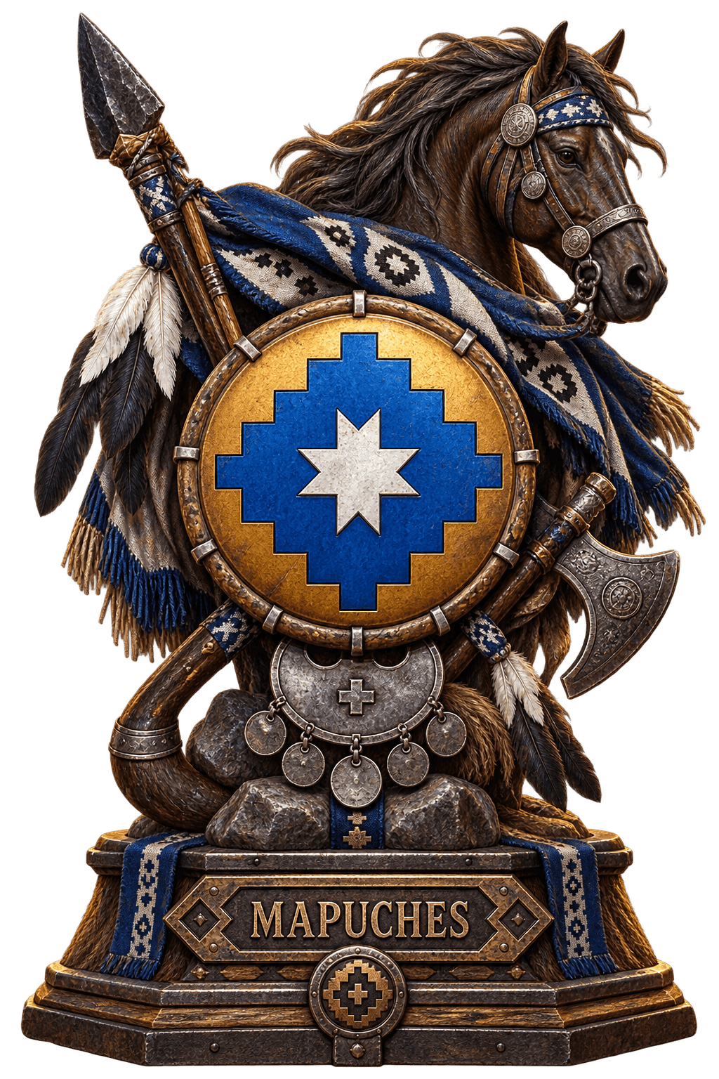 Trophée de la civilisation Mapuches